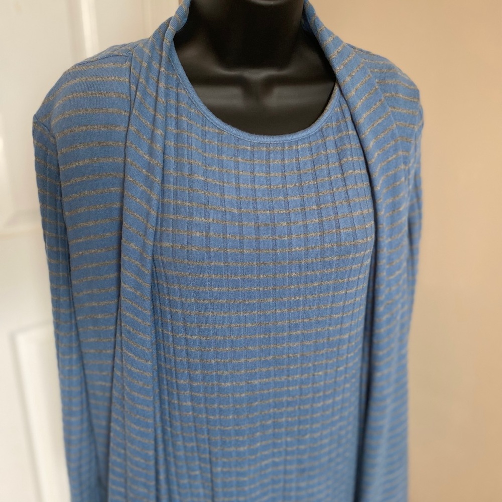 Chico’s Blue and Gray 2 Piece Set